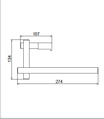 Lynea Towel Bar for Frame