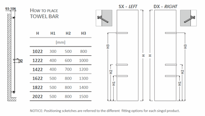 Lynea Towel Bar for Frame