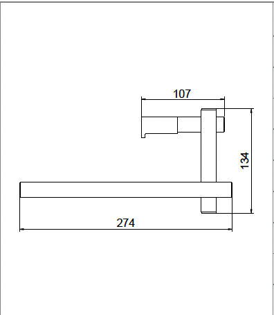 Lynea Towel Bar for Frame