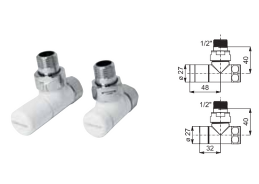 Elegant Painted - Square Manuel Valve Kit